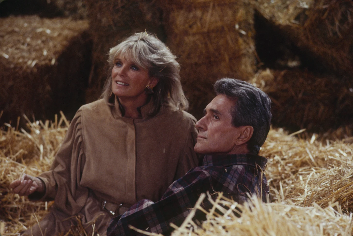 Rock Hudson i Linda Evans w "Dynastii" 
