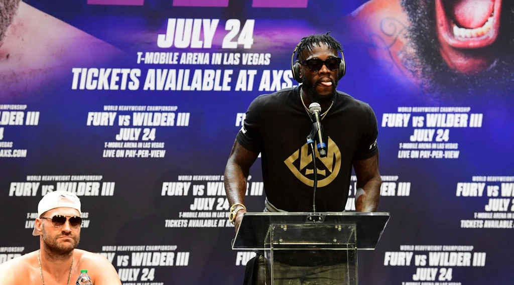 Deontay Wilder, w tle Tyson Fury Deontay Wilder, w tle Tyson Fury