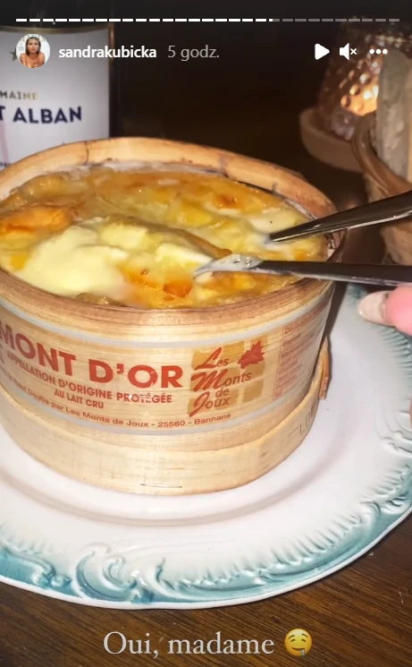 Sandra zajadała się serem @sandrakubicka