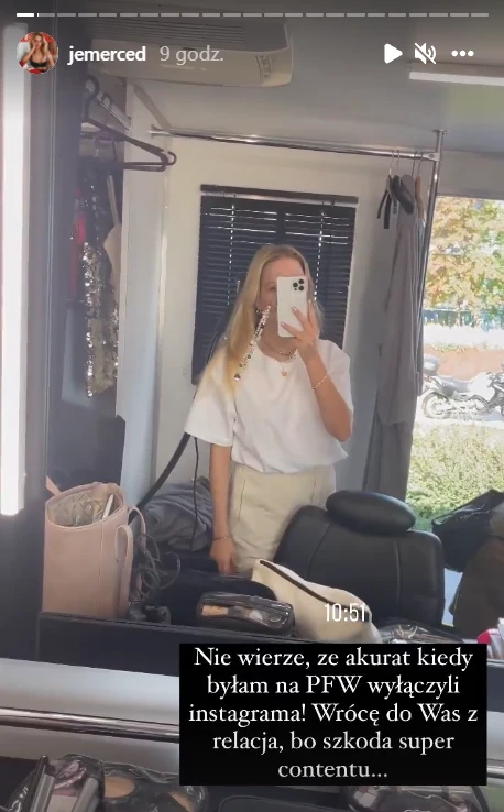 Jessica Mercedes na InstaStories @jemerced