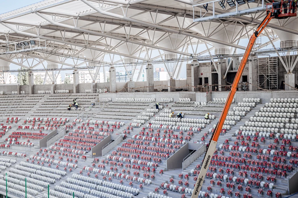 Stadion ŁKS w budowie Stadion ŁKS w budowie