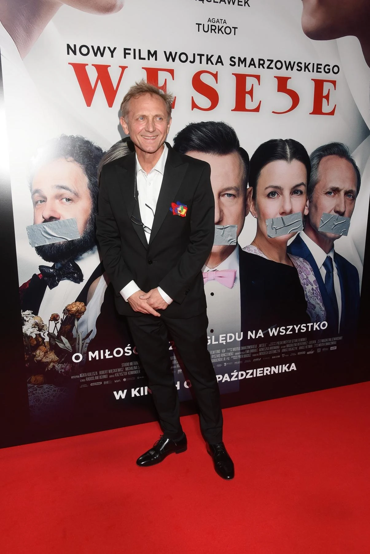 Andrzej Chyra na uroczystej premierze "Wesela". Andrzej Chyra na uroczystej premierze "Wesela".