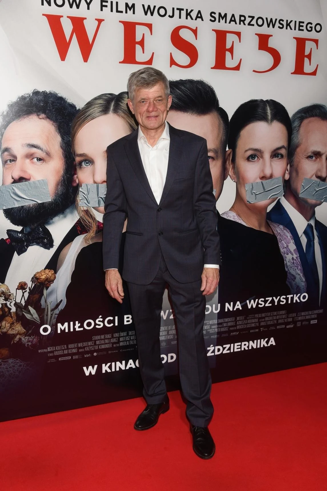 Henryk Gołębiewski na uroczystej premierze "Wesela". Henryk Gołębiewski na uroczystej premierze "Wesela".