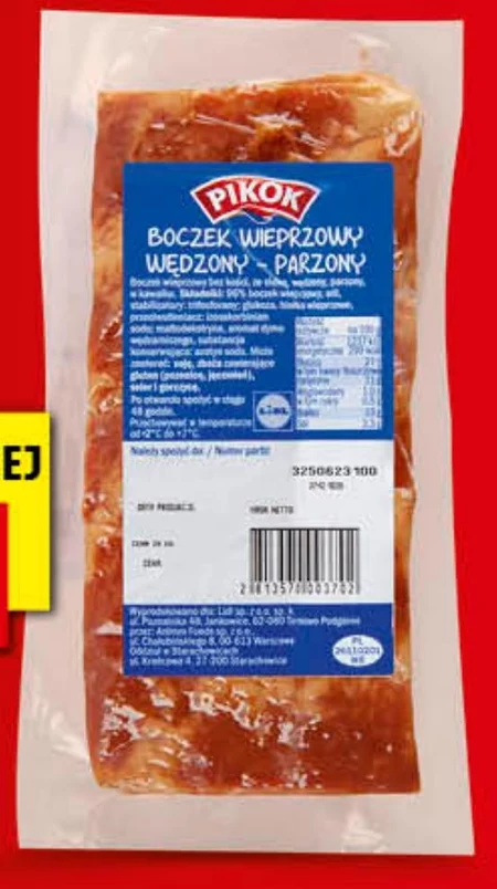 Boczek wędzony Pikok