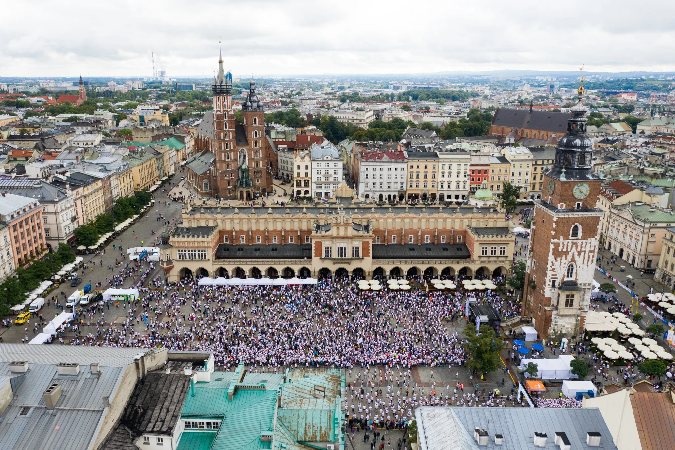 Rynek Główny w Krakowie podczas Poland Business Run