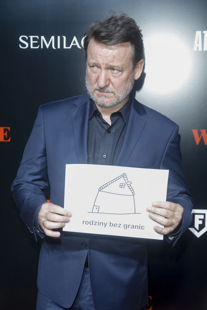 Robert Więckiewicz na premierze filmu "Wesele" (2021) 