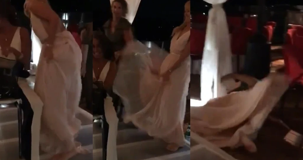 Izabella Scorupco wywróciła się na swoim weselu i upadła