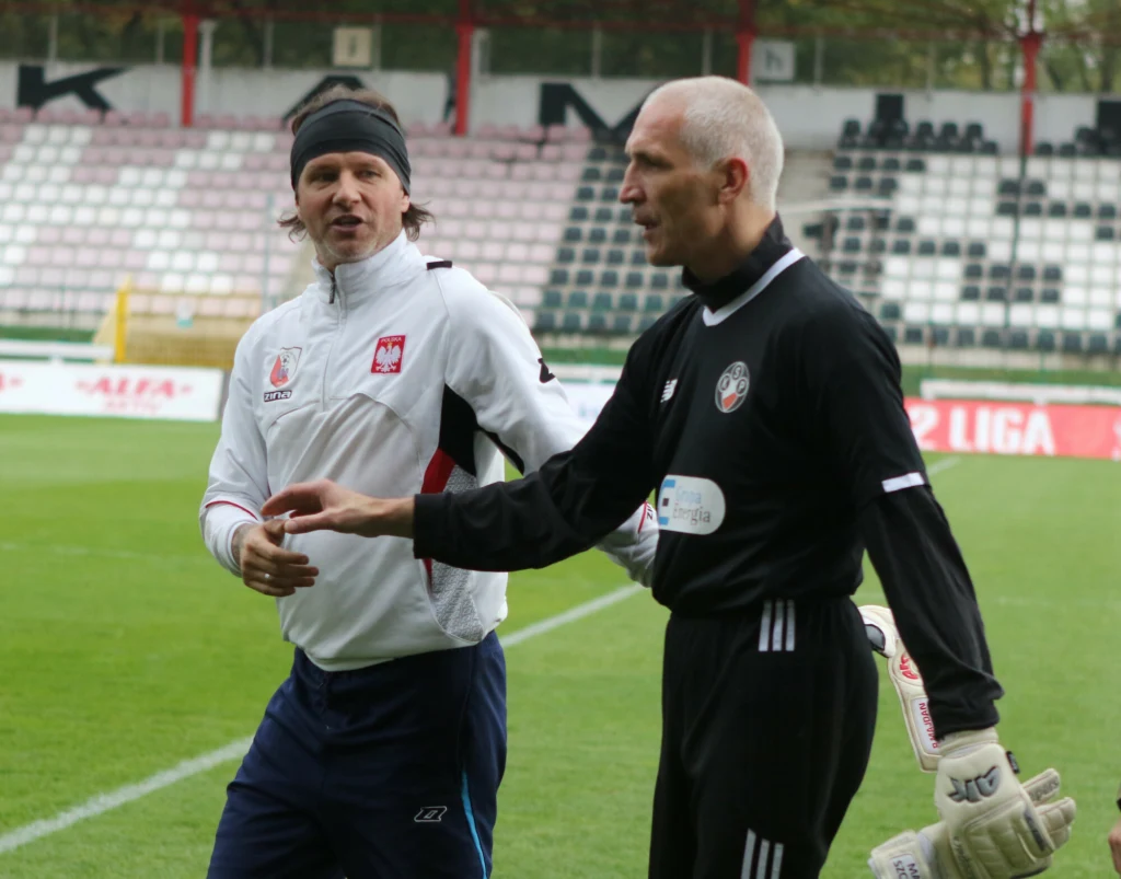 Maciej Szczęsny (na zdj. z Radkiem Majdanem)