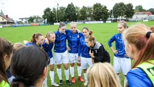 Zespół Lech UAM Poznań przed meczem z Juna-Trans (fot. Lech Poznań)