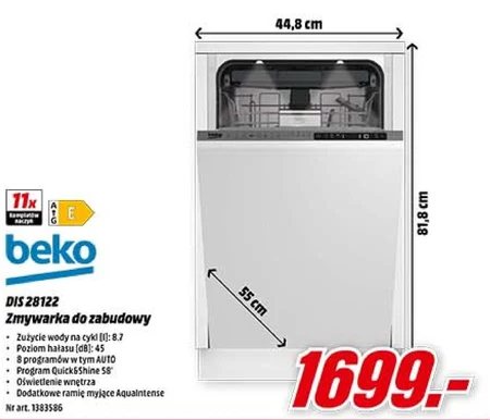 Zmywarka Beko