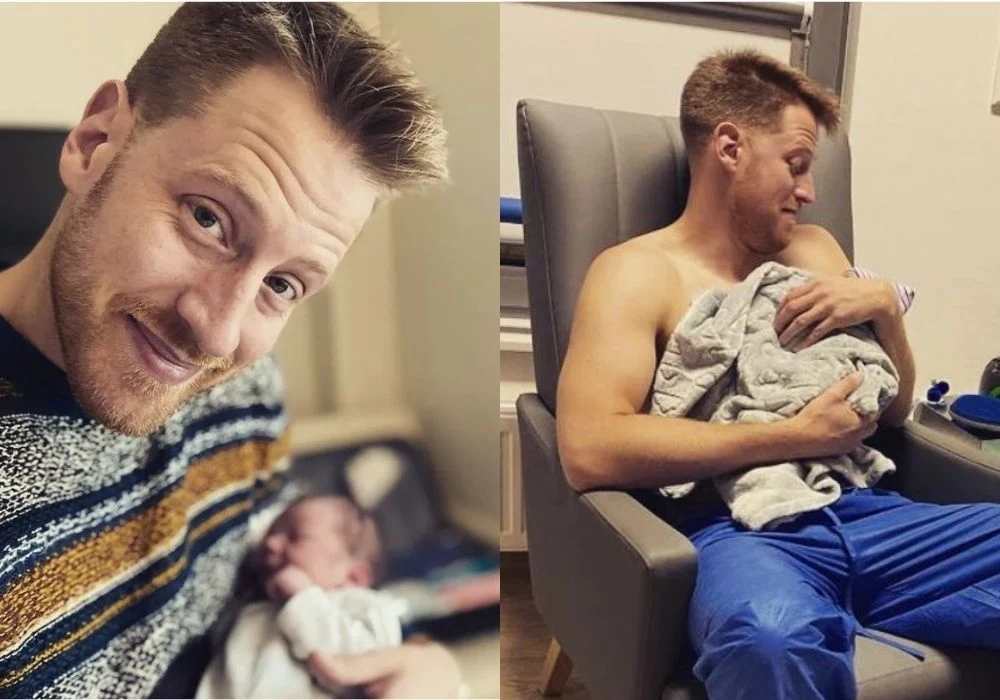 Robert Stockinger z synkiem fot. Instagram (instagram.com/rob_stocky) Robert Stockinger z synkiem fot. Instagram (instagram.com/rob_stocky)