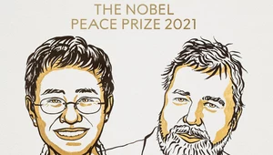 Maria Ressa i Dmitrij Muratow 