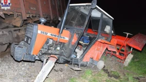 Wypadek na niestrzeżonym przejeździe kolejowym