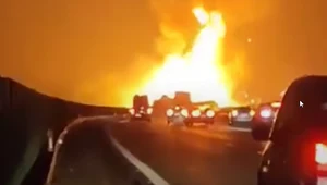 Potężny pożar na A4. Spłonęła ciężarówka z dezodorantami