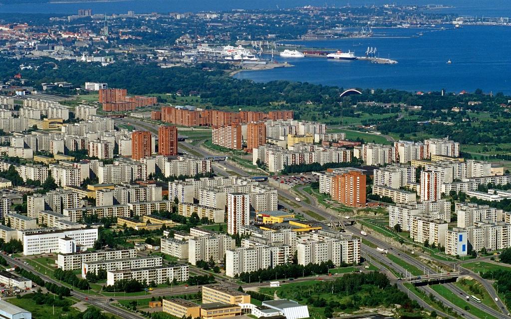 Z lotu ptaka Lasnamäe zachwyca swoim ogromem