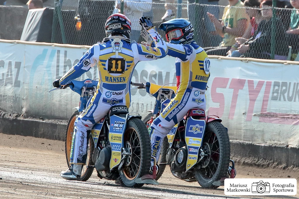Mads Hansen i Andriej Kudriaszow w barwach Kolejarza Opole Mads Hansen i Andriej Kudriaszow w barwach Kolejarza Opole