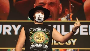 Tyson Fury na ceremonii ważenia