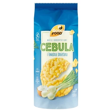 Good Food Wafle kukurydziane o smaku kwaśnej śmietany z cebulą 120 g (14 sztuk) - 1