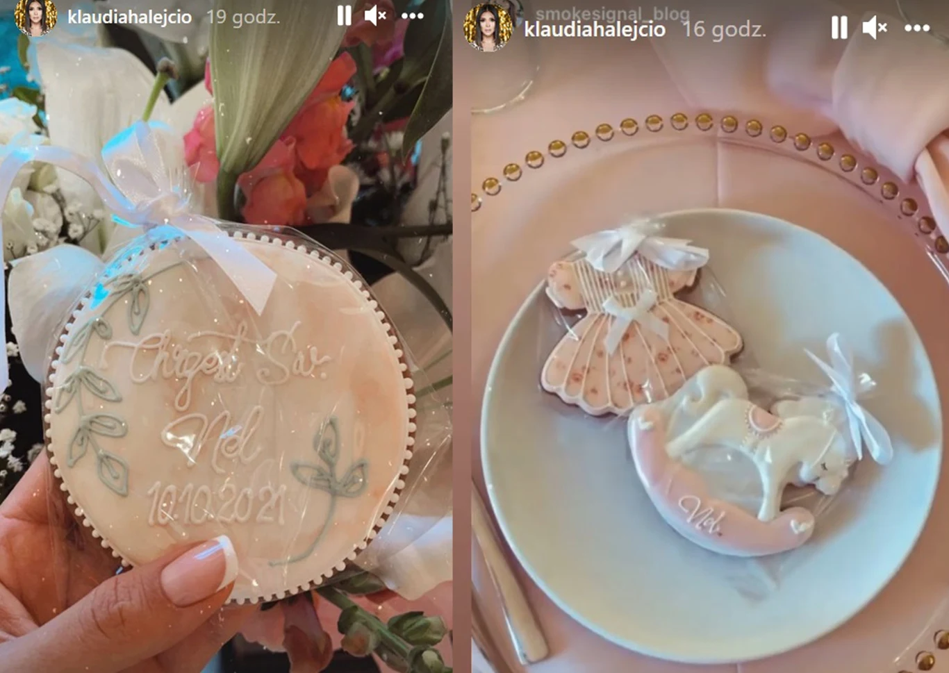 Jadalne dekoracje na chrzcnach córki Klaudii Halejcio Jadalne dekoracje na chrzcnach córki Klaudii Halejcio