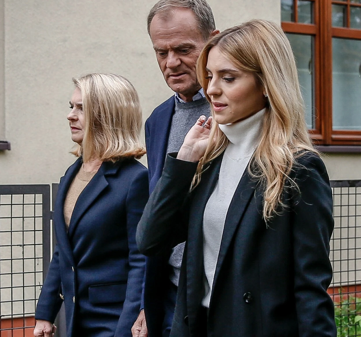 Donald Tusk z żoną i córką Donald Tusk z żoną i córką