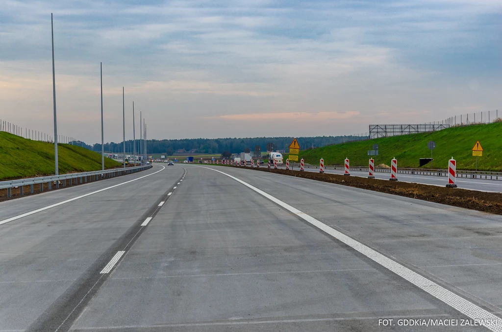 Zmiany na budowanym odcinku autostrady A1