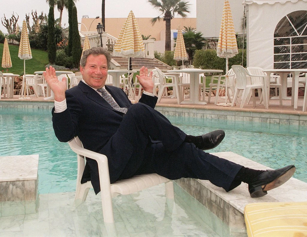 William Shatner w 1998 roku - zdjęcie zrobione w Cannes