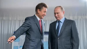 Rosja wykorzystuje kryzys gazowy. Na zdj. Aleksiej Miller (Gazprom) i prezydent Rosji Wladimir Putin