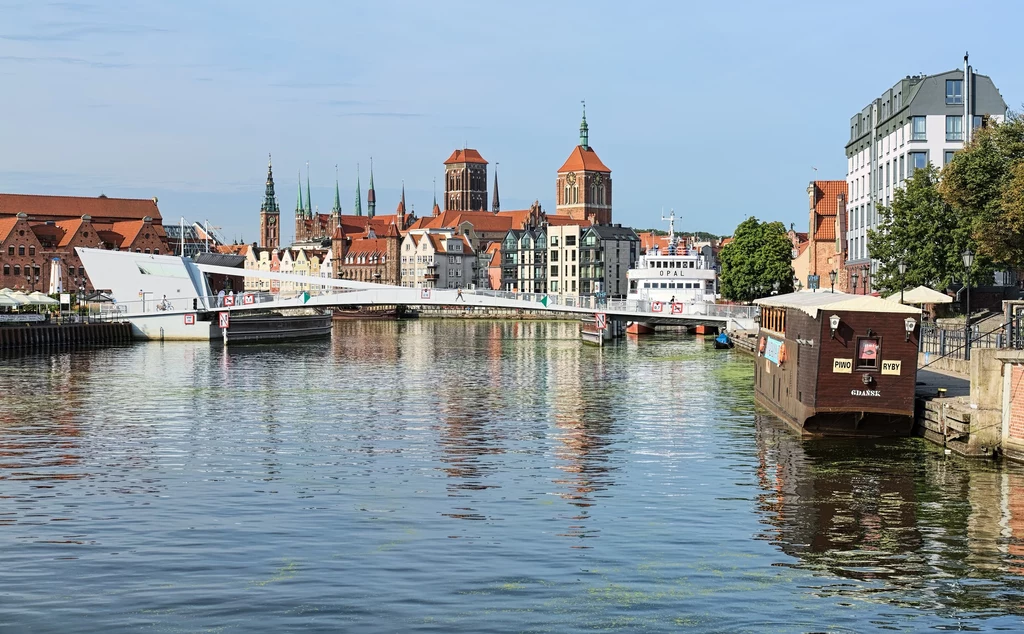 Widok na historyczne centrum Gdańska