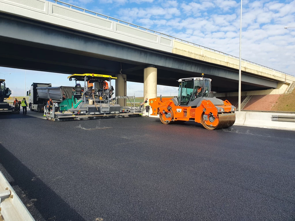 Autostrada A4 w województwie opolskim jest w remoncie.