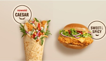 McDonald's Burger Supreme Crispy Chicken Caesar i McWrap Supreme Crispy Chicken Caesar.