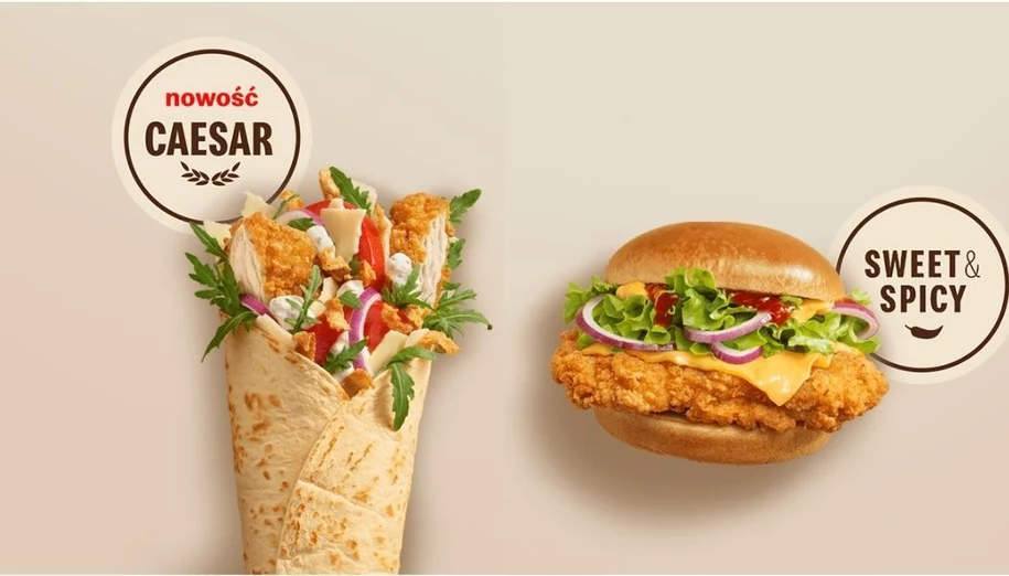 McDonald's Burger Supreme Crispy Chicken Caesar i McWrap Supreme Crispy Chicken Caesar.