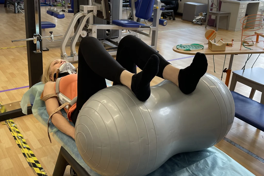 Sylwia Wysocka podczas rehabilitacji Sylwia Wysocka podczas rehabilitacji