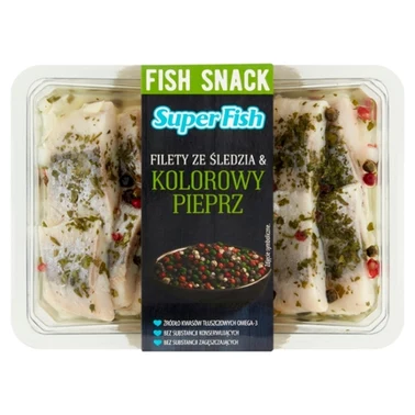 SuperFish Filety ze śledzia & kolorowy pieprz 200 g - 3