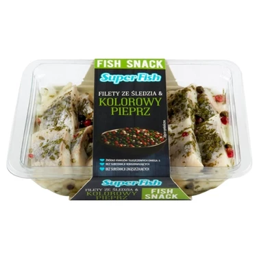SuperFish Filety ze śledzia & kolorowy pieprz 200 g - 2