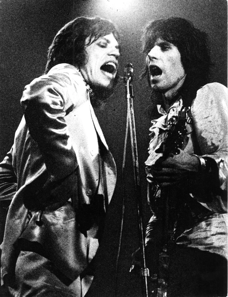 Mick Jagger i Keith Richards (The Rolling Stones) w 1970 r.