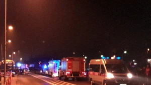 Ewakuacja w Jaśle, źródło: Twitter/KW PSP Rzeszów, bryg. Jan Szeląg, KP PSP w Jaśle