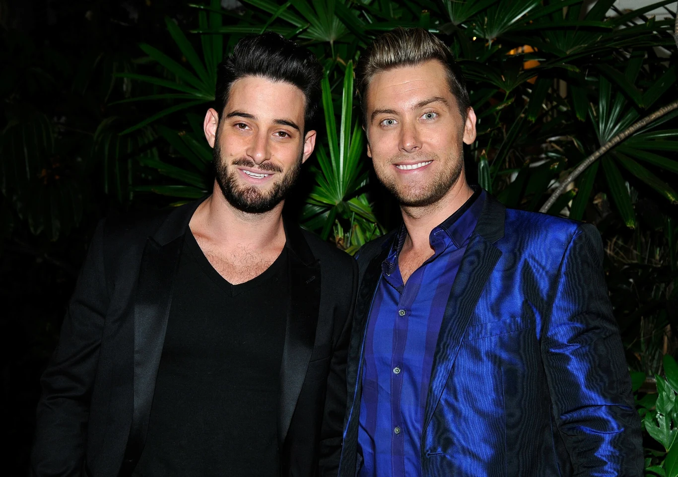 Lance Bass (P) z mężem Lance Bass (P) z mężem