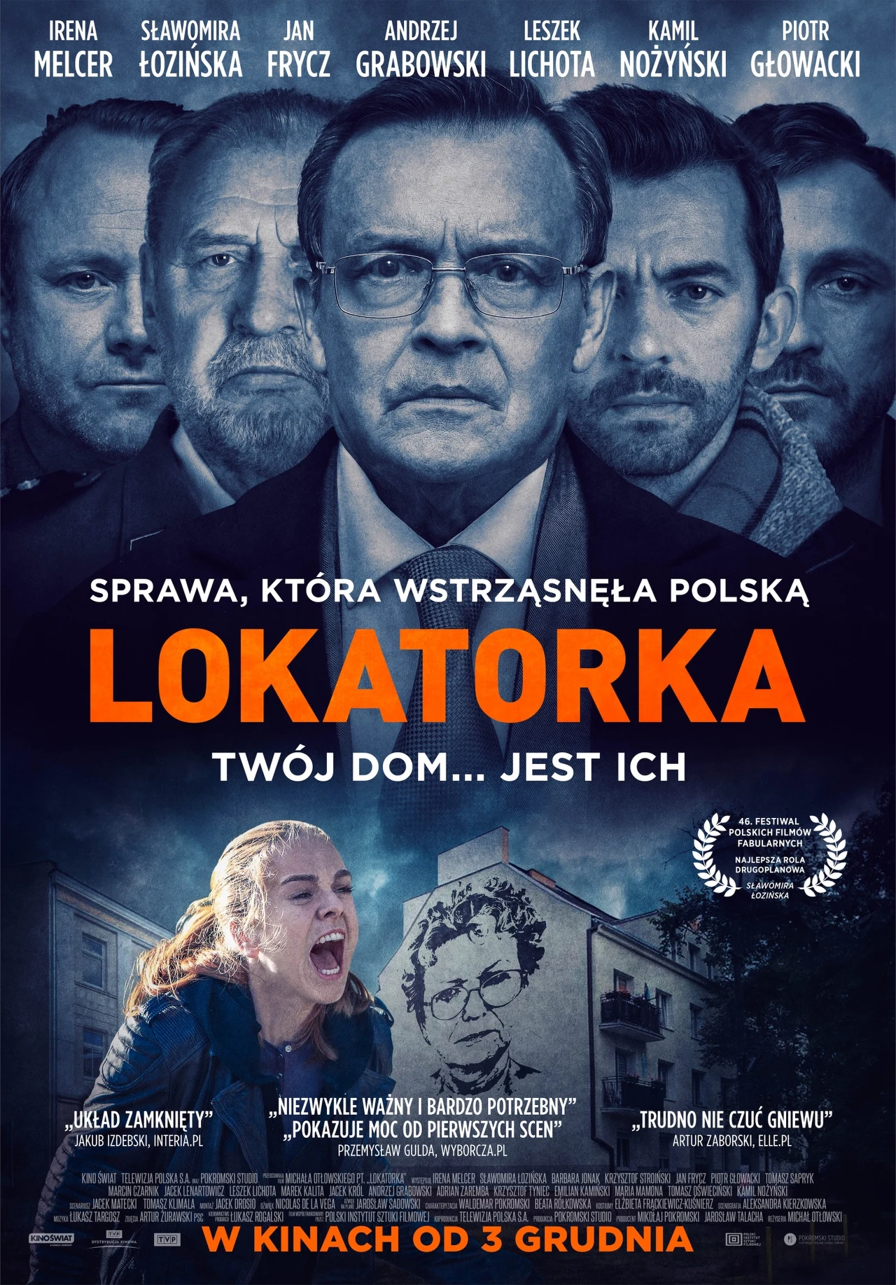 Plakat filmu "Lokatorka" 