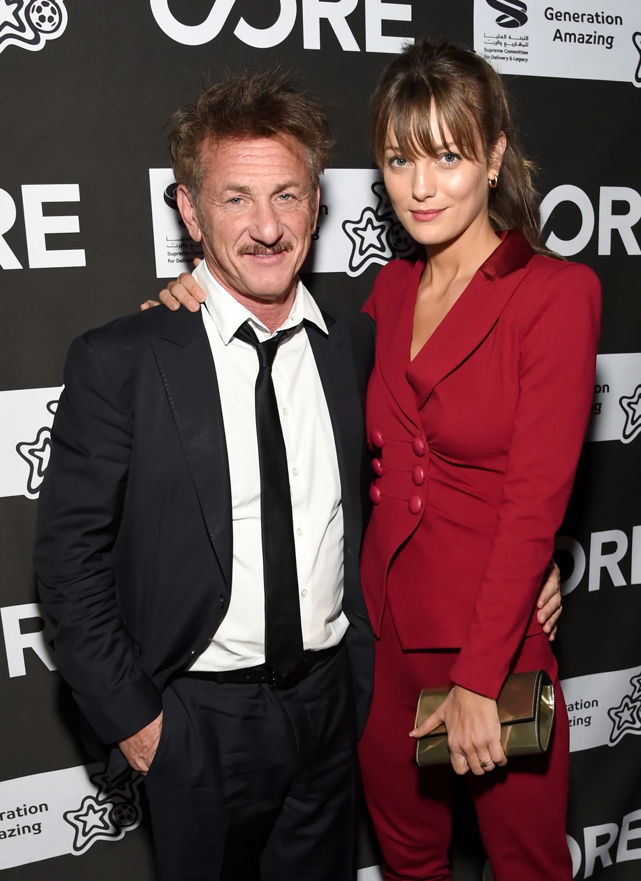 Sean Penn i Leila George Sean Penn i Leila George