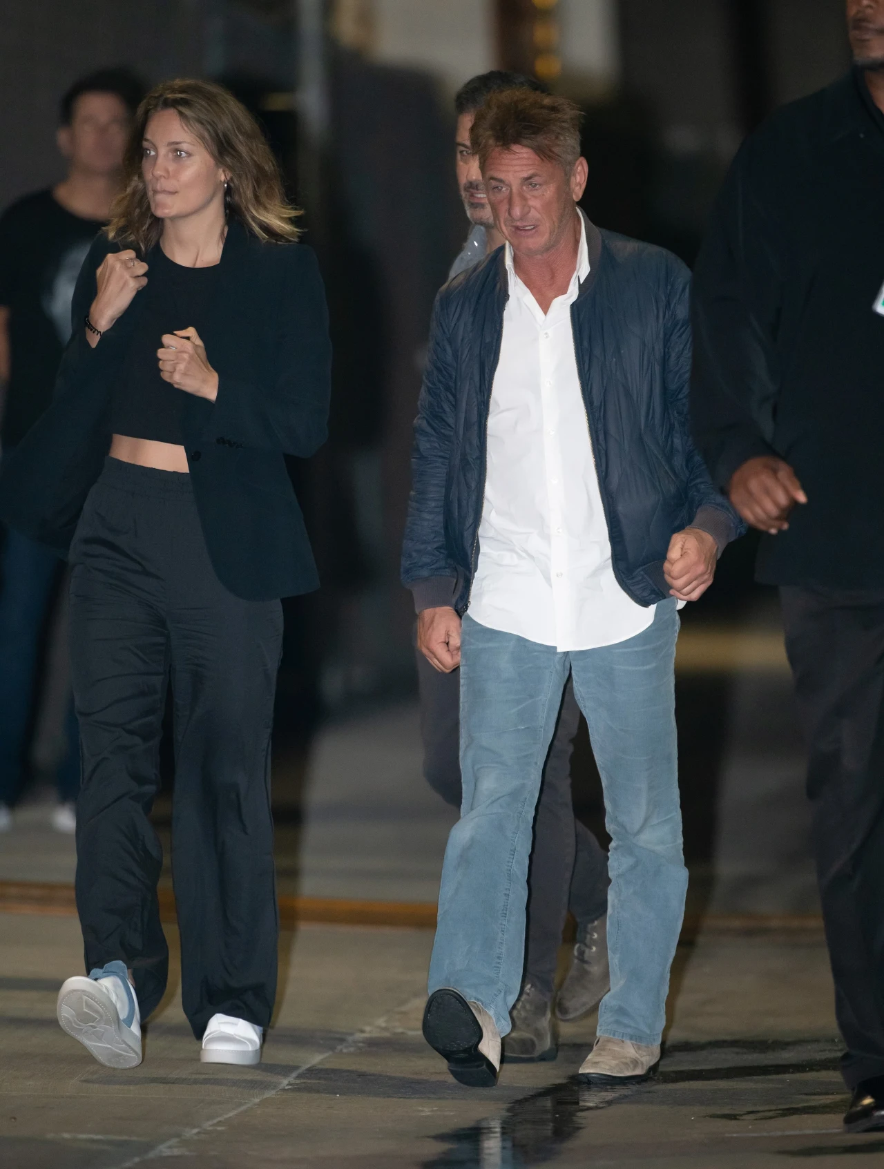 Sean Penn i Leila George Sean Penn i Leila George