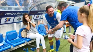 Mirosław Okoński podczas benefisu Piotra Reissa