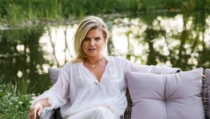 Marta Manowska na planie "Rolnik szuka żony 8" (fot. z oficjalnego profilu programu TVP na Facebooku)