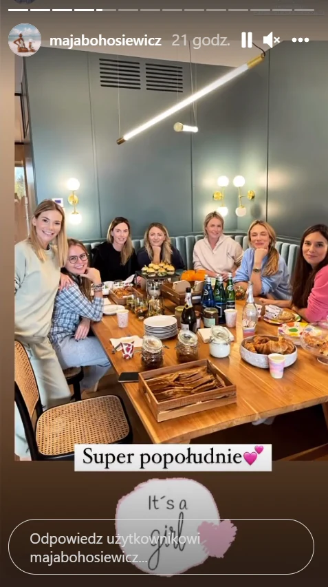 Olga Frycz - baby shower fot. Instagram (instagram.com/majabohosiewicz)