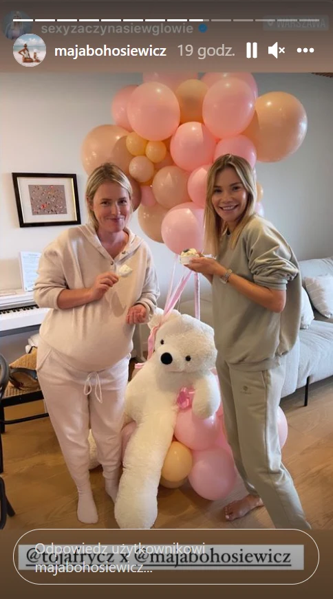 Olga Frycz i Maja Bohosiewicz - baby shower fot. Instagram (instagram.com/majabohosiewicz)