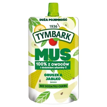 Tymbark Mus 100 % z owoców gruszka jabłko banan 200 g - 1