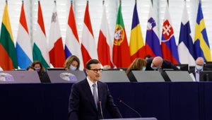 Parlament Europejski. Premier Mateusz Morawiecki prezentuje stanowisko Polski