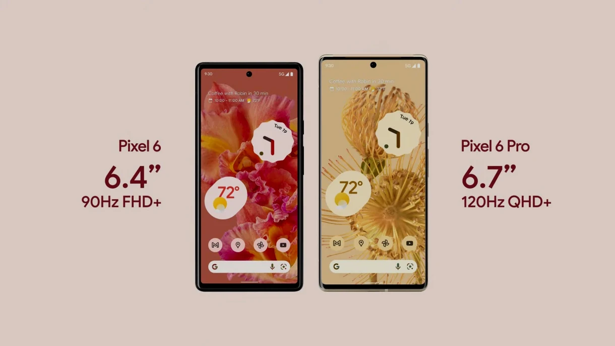 Pixel 6 i Pixel 6 Pro w pełnej krasie Pixel 6 i Pixel 6 Pro w pełnej krasie
