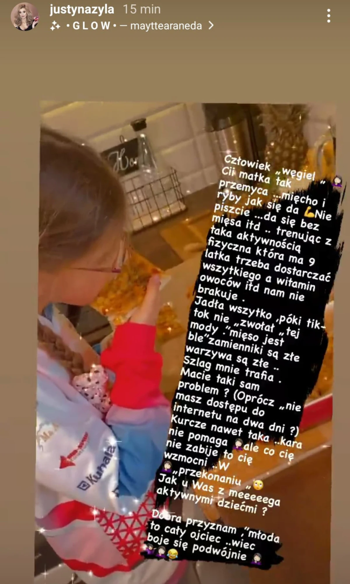 Wpis Justyny Żyły, fot. https://www.instagram.com/justynazyla/ Wpis Justyny Żyły, fot. https://www.instagram.com/justynazyla/