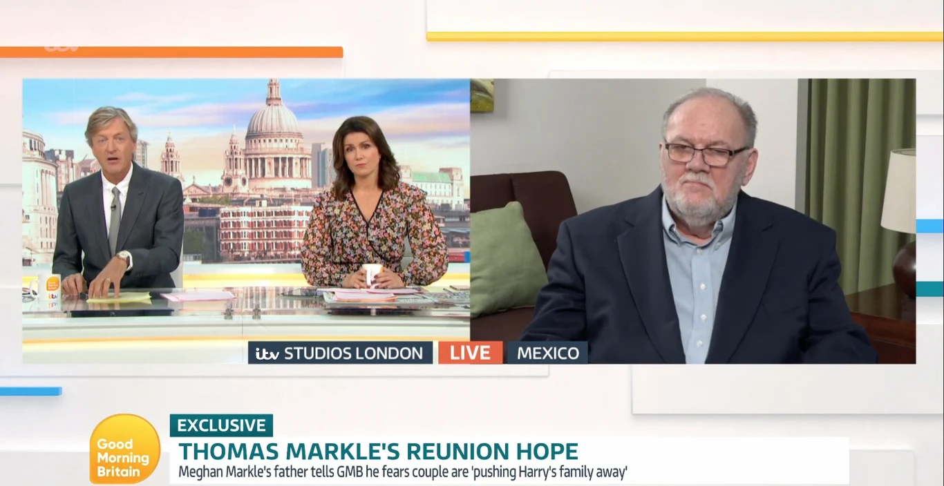 Thomas Markle w Good Morning Britain