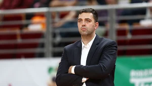 Trener Trefla Sopot, Marcin Stefański w meczu z Rilskim sportist